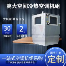 宇捷 高大空间冷热空调机组 高空侧送风冷暖新风机组 无线集中控制