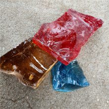 供应绿色玻璃块 装饰用水晶玻璃块 别墅花园装饰用大块玻璃块