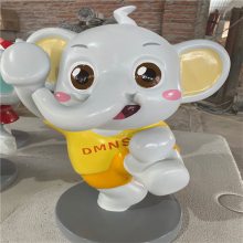 玻璃钢卡通雕塑厂家 卡通小牛雕塑 珠海游乐场主题雕塑摆件