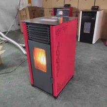 圣成燃烧颗粒采暖炉子 家用暖风炉生物质颗粒壁炉真火取暖炉
