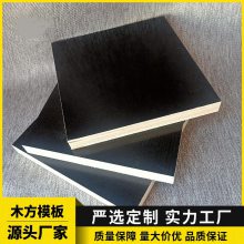 建筑黑色模板 工地支模常用黑板 双面黑色覆膜板 整芯松木板 圆森木业