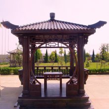 防腐木凉亭 景观户外花园庭院六角木凉亭 四角 实木休闲木亭子 厂家直销