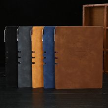 厂家批发商务办公创意平装本A5笔记本子皮面文具记事本日记本
