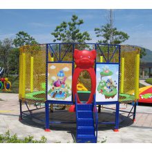 新款广西柳州儿童感统训练拓展器械 商场秋千蹦床游戏玩具