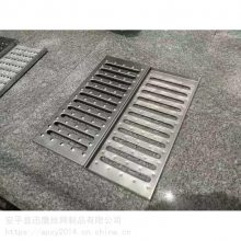 银川雨水格栅篦子盖板 不锈钢格栅篦子 304地沟盖板