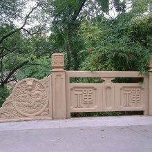 专业制作石雕栏杆 大桥两侧石头护栏 各种规格防护栏 天然石材雕刻
