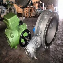 工业体专用 D943H-16C 电动蝶阀 法兰蝶阀 碳钢材质 硬密封蝶阀 DN200