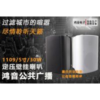 鸿音 优质30W会议音箱5寸壁挂式定压音响背景音乐扬声器喇叭