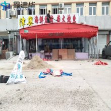 仓储式推拉棚_户外展棚移动伸缩_帆布雨棚使用轻便