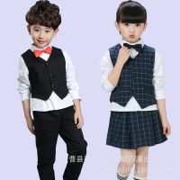 幼儿园园服套装中小学生校服春秋装英伦学院风男女儿童装演出班服