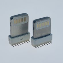 Lightningͷ/8PIN/ʽƬ/180SMT/¶7.0mm˿ Բ ˿