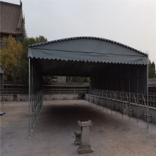 厂家订做-河北承德大型存储雨篷 移动推拉雨蓬一仓储蓬-电动推拉雨棚平方多少钱