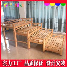 广西南宁供应简约风樟子松儿童木质床 幼儿园学校专用午睡多层床