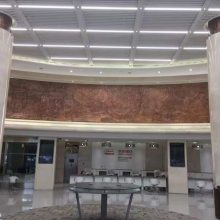 普洱酒店大厅悬挂铜浮雕 锻造紫铜浮雕定制