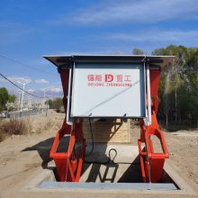 地埋垃圾压缩机垃圾中转站 水平式压缩垃圾箱 德隆重工环卫