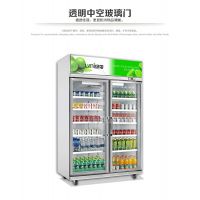 绿零大二门冷藏展示柜 SGZ-1000L2F冷藏保鲜柜 饮料陈列柜