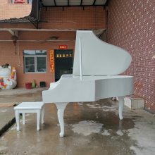 广场钢琴造型雕塑玻璃钢商业广场钢琴雕塑婚纱摄影基地钢琴雕塑