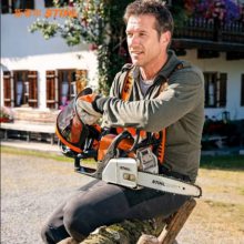STIHL 油锯MS170木工锯14英寸伐木锯竹林砍伐锯