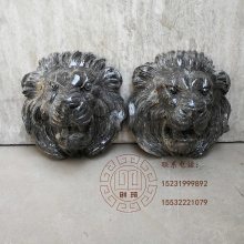 狮子头喷水挂件 喷水狮子头雕塑 庭院花园家用雕塑摆件创琦雕塑