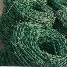 水库带刺铁蒺藜厂 水源地防护网 2.2毫米粗刺绳网生产