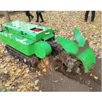 大面积苗圃除草旋耕机 履带式园林施肥机 自动回填果园开沟机 润华