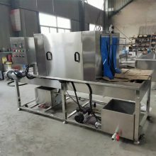 进出口商品外包装消毒设备 冷冻带鱼外包装消毒机 冻品喷淋消杀机