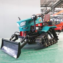 开平市农用果园管理机低矮履带开沟施肥机自走式小型旋耕机