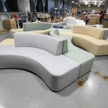 智慧银行家具 工行客户等候区沙发 前台办公接待区沙发