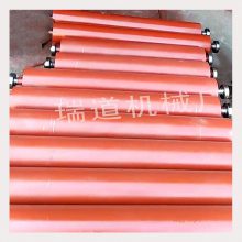 甲带式给煤机重型缓冲托辊 摩擦系数较低 高耐磨性