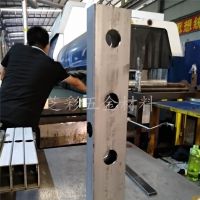 直供四川管材 建筑装饰不锈钢管材激光切割打孔加工 厂家定制