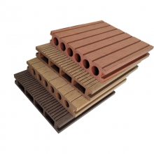 惠州昆鹏展厂家直销实心塑木地板防滑槽面户外园林地板 厂价出售