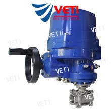 VETI品牌 进口电动内螺纹球阀 防爆锻钢不锈钢 三片式二片式 美国威迪