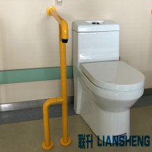 河南郑州医院卫生间坐便器旁边落地扶手 尼龙防滑无障碍扶手 LS-022