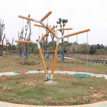 户外 小区公园双U型网红双人秋千景观智能健身器材