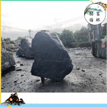 齐齐哈尔黑山石，庭院黑山石造景，黑山石流水，驳岸石假山