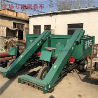 连续收粪清粪车 传送猪粪清粪机 柴油490发动机刮粪车