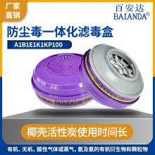 百安达 35806化工防多种气体及颗粒物综合滤毒盒螺旋卡口