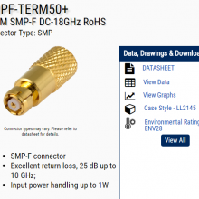 minicircuits SMPF-TERM50+