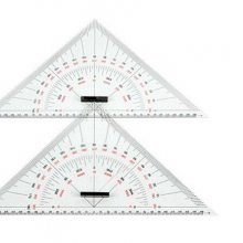 船用三角尺 450MM航海三角尺 600MM海图测量工具 测量三角尺