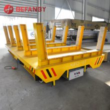 钢材卷材搬运电动轨道平车U型架可拆卸钢板运输有轨地爬车厂家