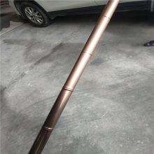 特色餐馆烤鱼店饰用烤漆黄色不锈钢竹节管 仿竹节镀锌管