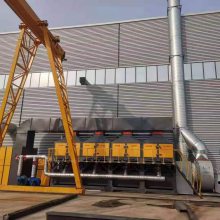 安徽六安 塑料厂小风量催化燃烧设备制作及现场安装