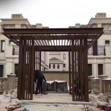 新中式景观廊架 阳台乘凉架葡萄架防腐防潮防虫蛀厂家直销