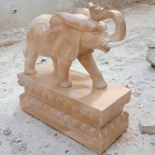 大门口石雕白象生产厂家 汉白玉大象多少钱 石象图片大全
