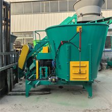 立式24方TMR混料机 揉丝铡草粉碎一体机 双轴草饲料搅拌机