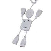 电脑通用USB2.0分线器人形4口HUB集线器家用办公USB排插 批发