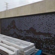 专业金属艺术景墙加工 文化艺术景墙精雕