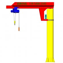 悬臂吊起重机三维设计 旋臂式起重机动画制作 柱式悬臂吊三维