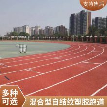 源头工厂 透气型塑胶跑道混合型/自结纹/全塑型跑道 更省钱