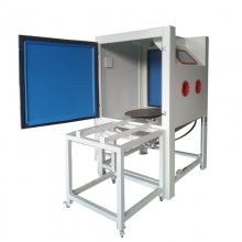 小型手动推车喷砂机 灯具模具表面美化